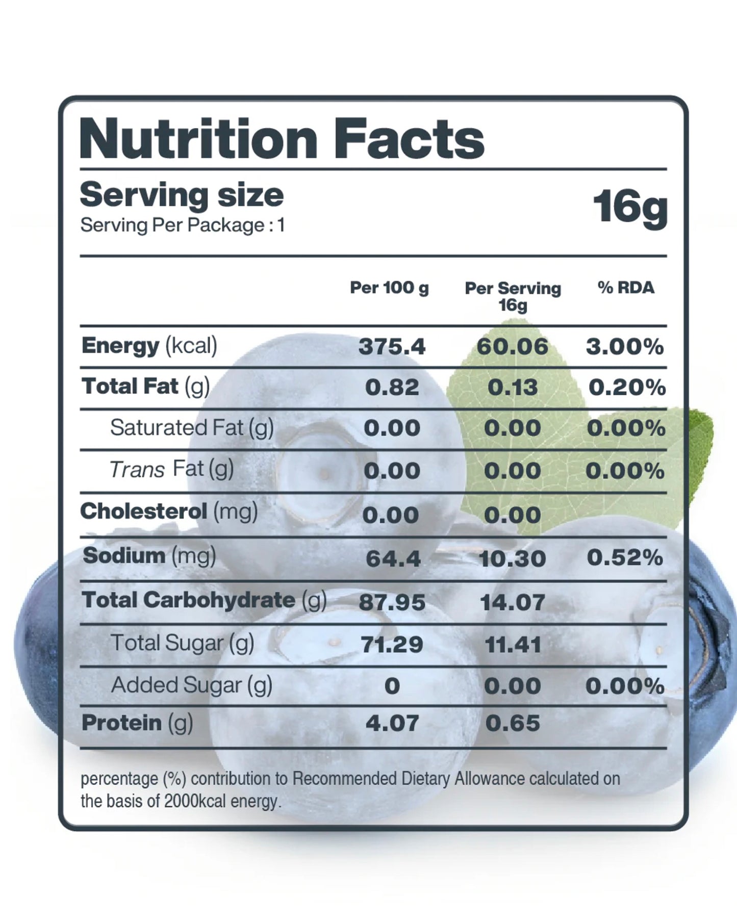 Freeze Dried Blueberries - Whole