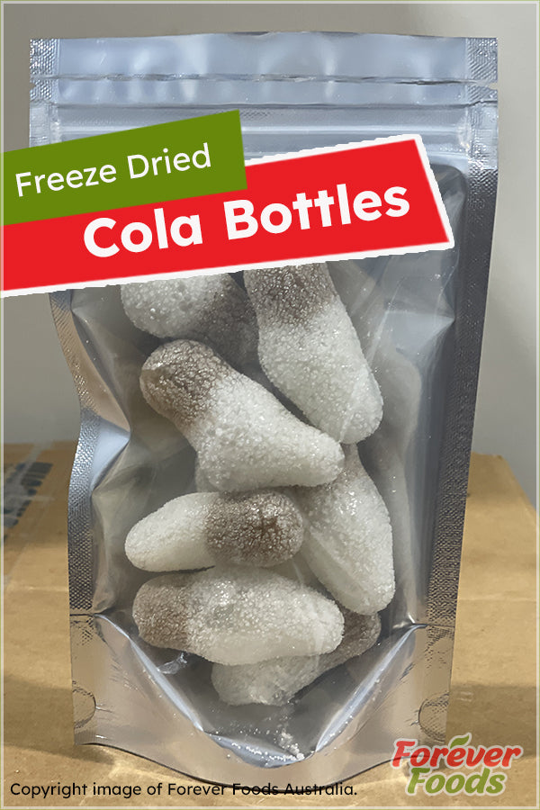 Box of 25 - Freeze Dried Cola Bottles (25 Pouches of 50g)