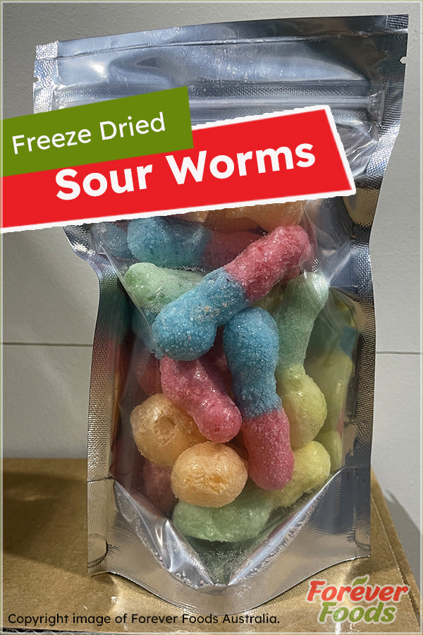 Freeze Dried Sour Worms