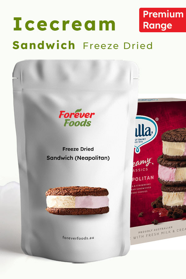 Freeze Dried Icecream - Sandwich - Bulla - Neapolitan