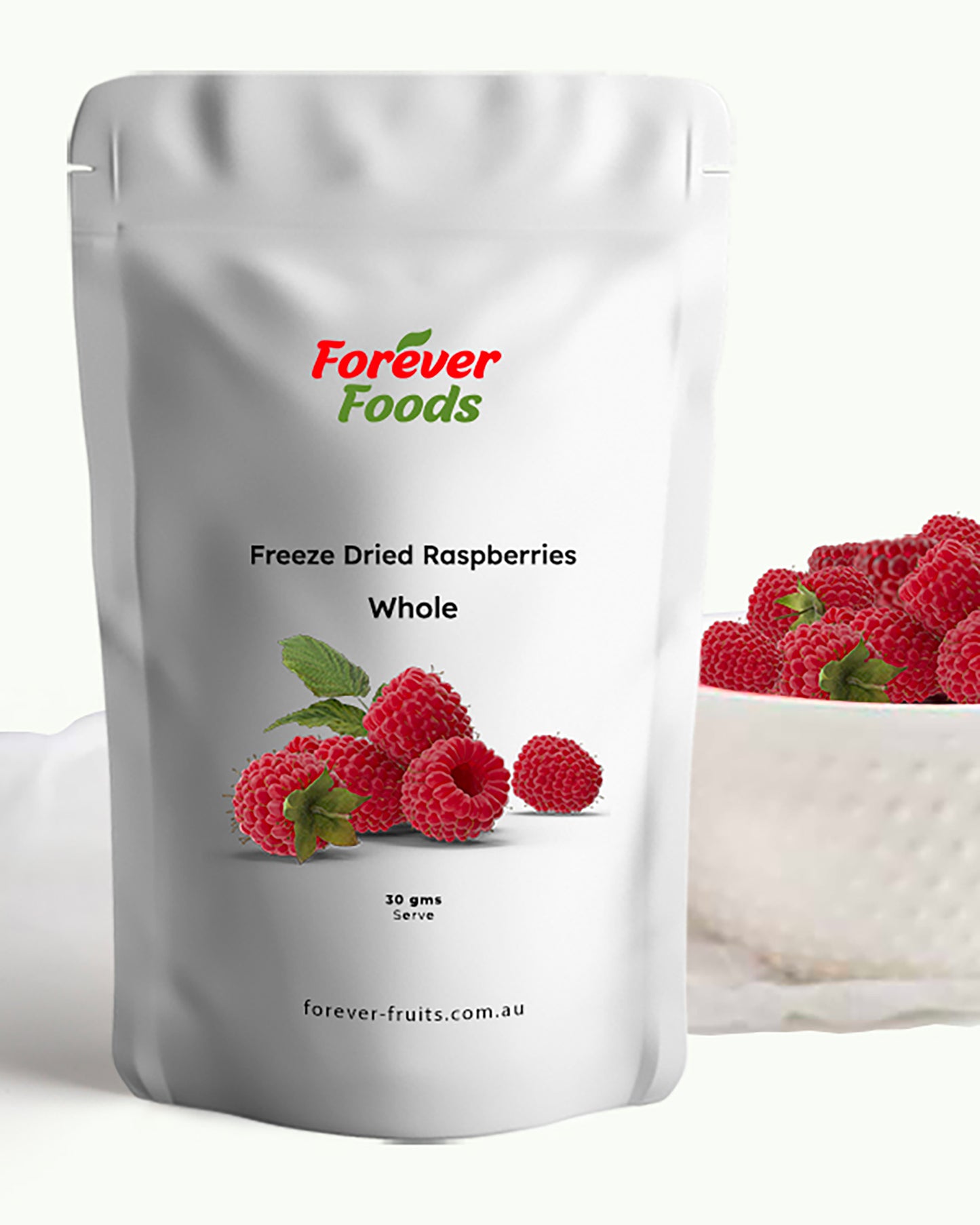 Freeze Dried Raspberries - Whole